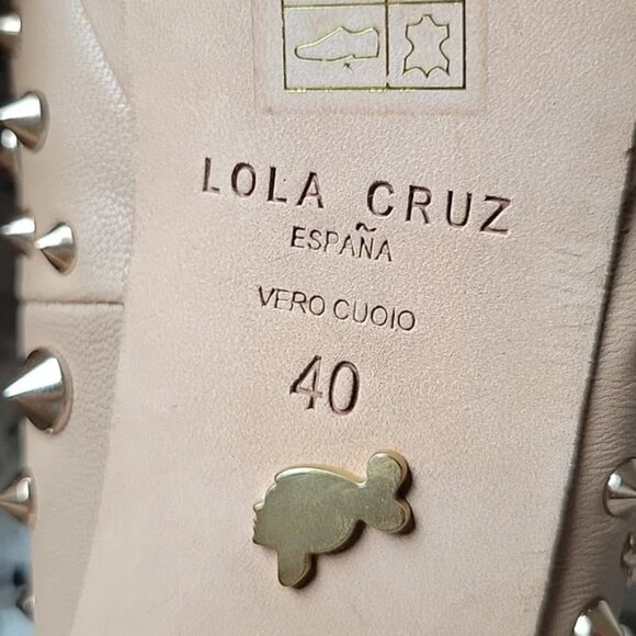 Lola Cruz Slingbacks with spike accent detail EU sz 40 US sz 10 - Picture 15 of 16